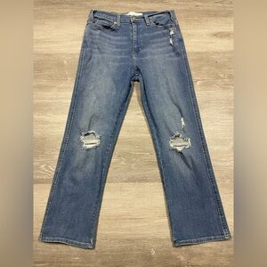 Signature by Levi Strauss Heritage High Rise Straight Stretch Denim Size 10/30
